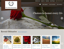 Tablet Screenshot of bwfosterfuneralhome.com